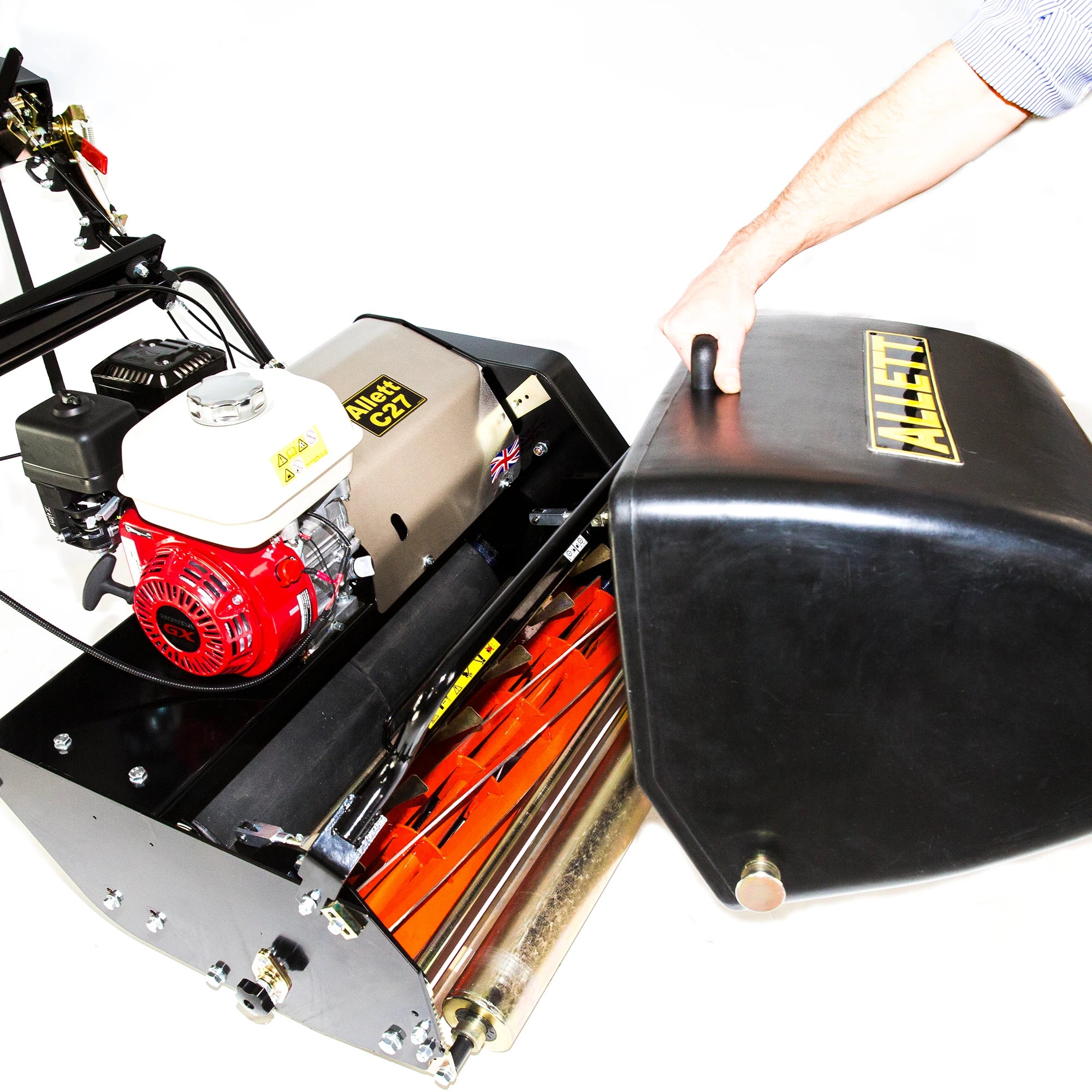 Allett C27 Cylinder Mower (Power-unit with Grassbox)
