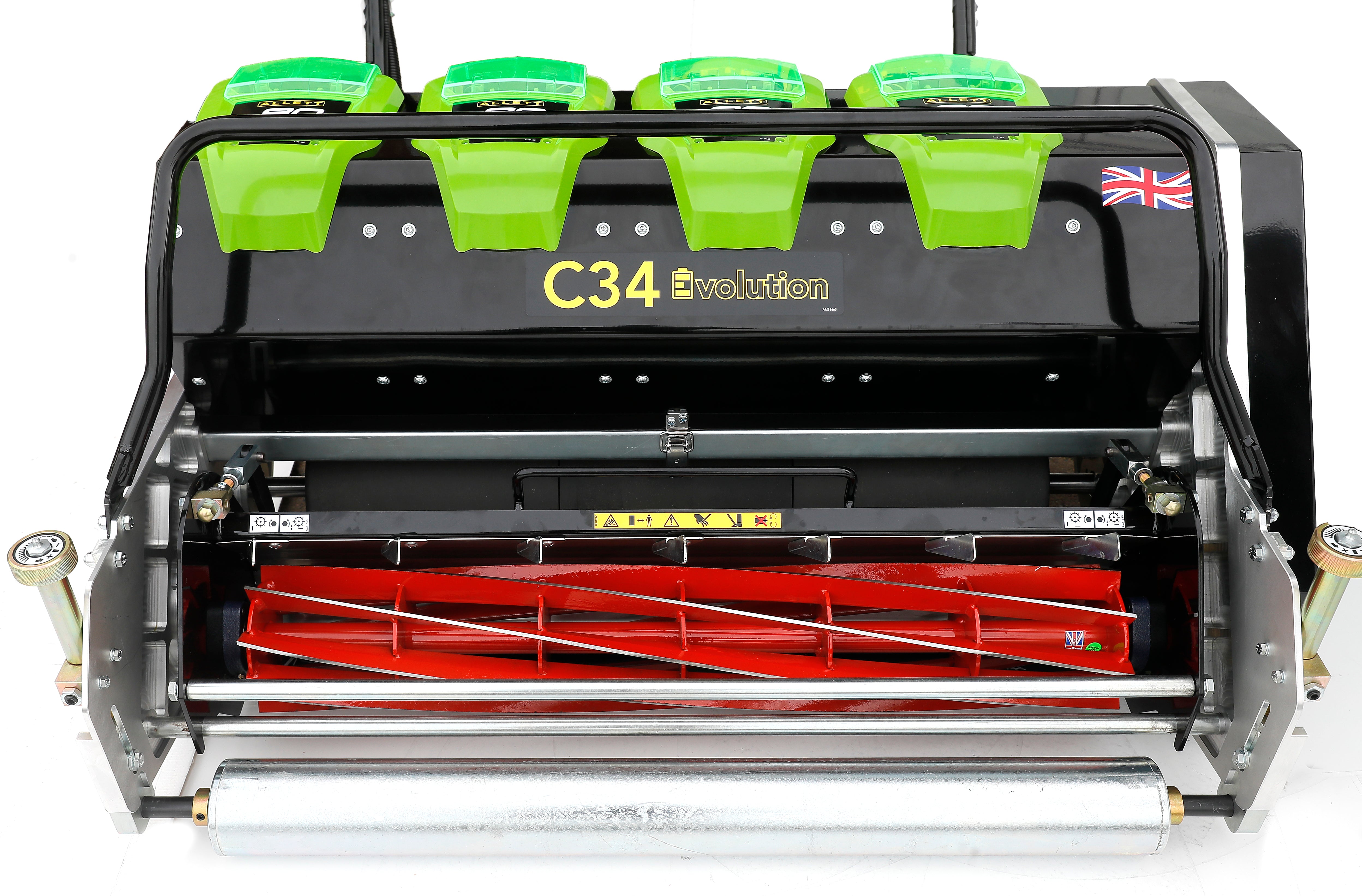 C34 Evolution Mk2 – Battery-Powered Professional Cylinder Mower with Interchangeable Turf Maintenance System