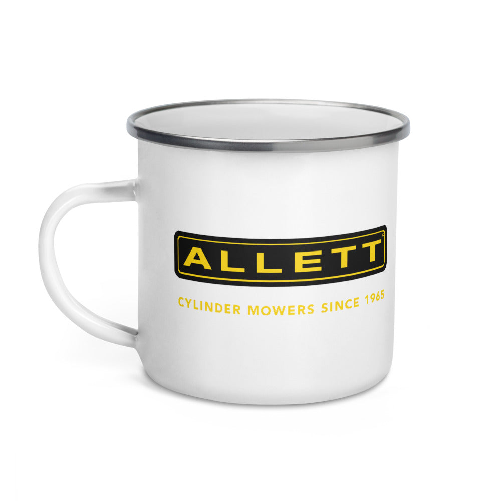 Allett Pro Cylinder Mowers Since 1965 Enamel Mug