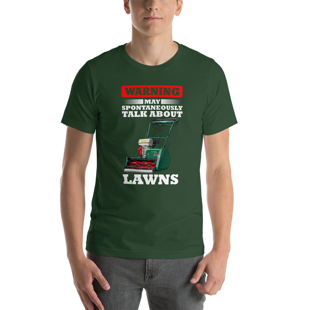 Allett Warning May Spontaneously Talk About Lawns T-Shirt