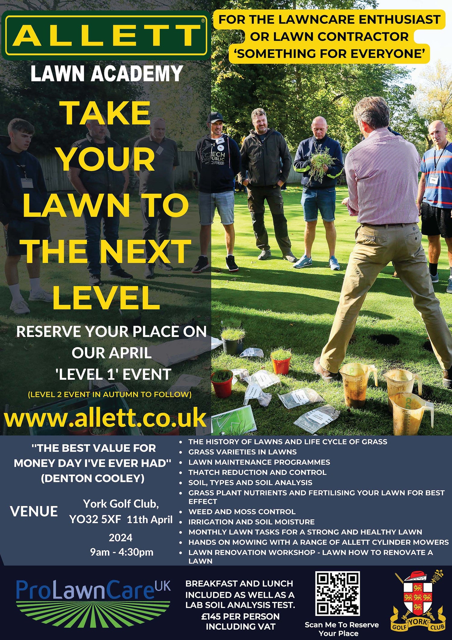 Allett Launch Next Level 1 Allett Lawn Academy in York (April 11th 2024)