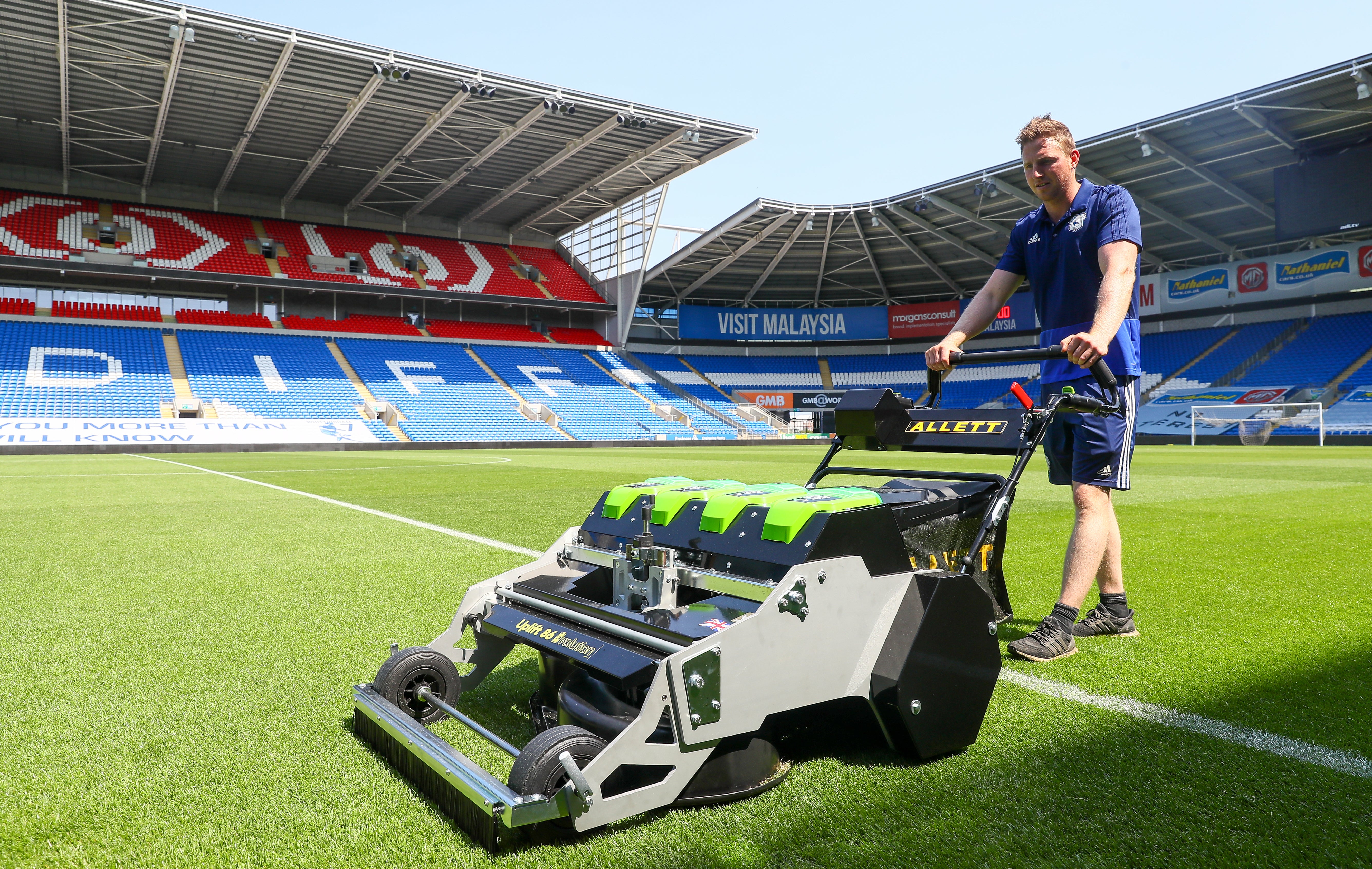 Cardiff City Stadium, Work complete as new pitch installed