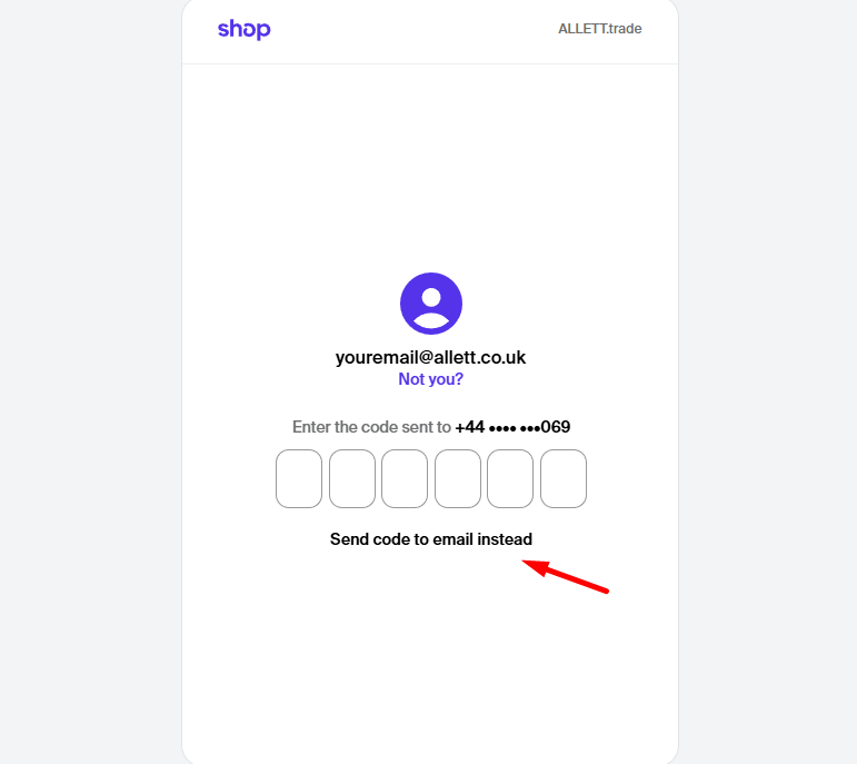 <strong>Confirming code:</strong>