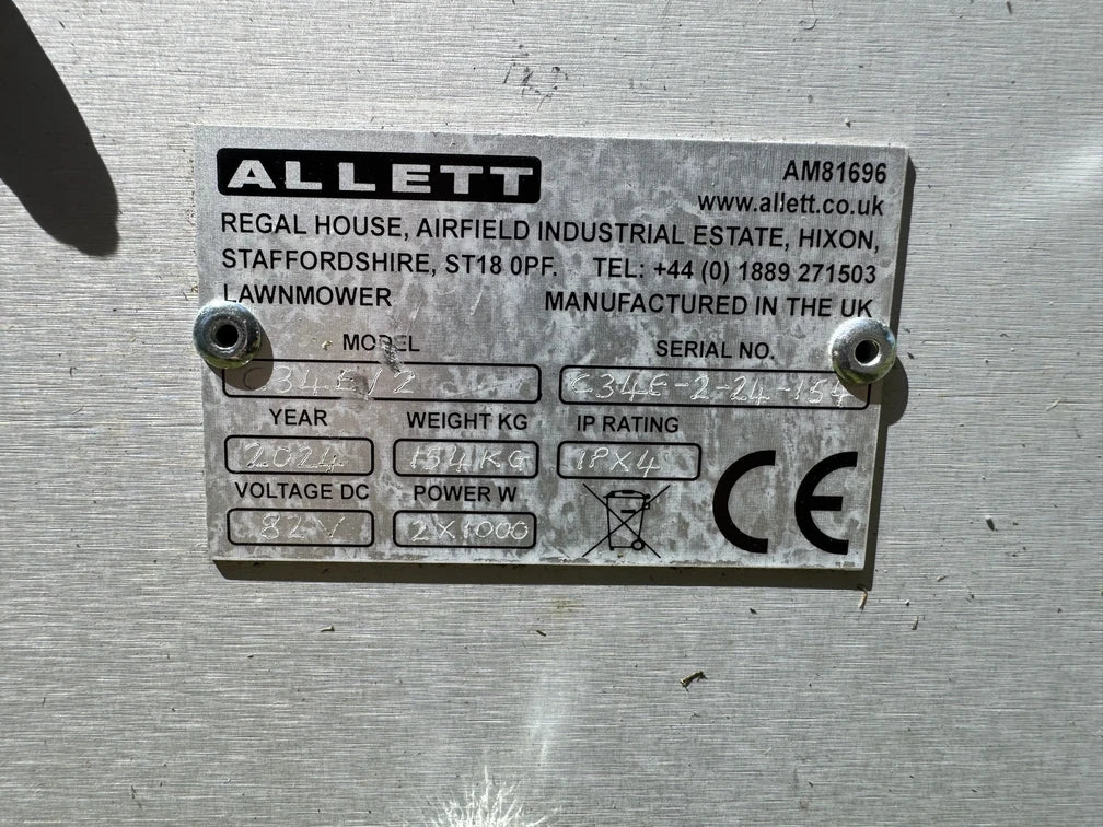 EX-DEMO Allett C34 Evolution Grooved