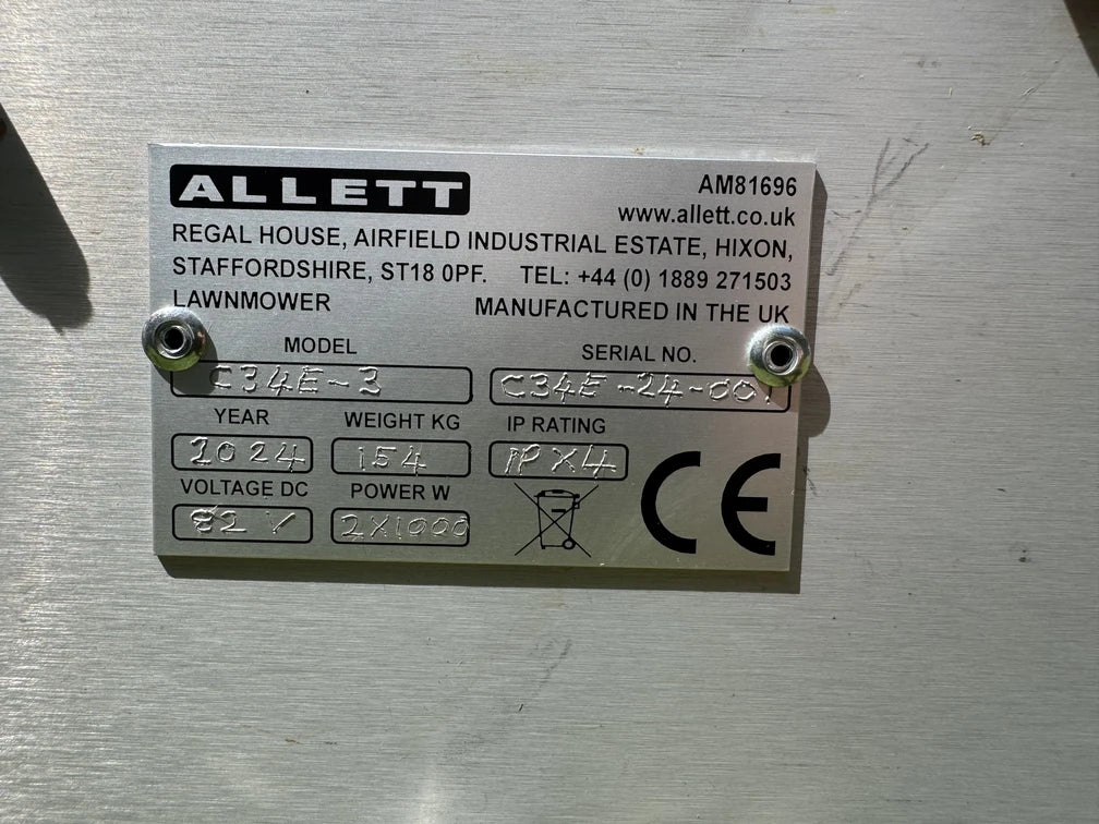 EX-DEMO Allett C34 Evolution Smooth