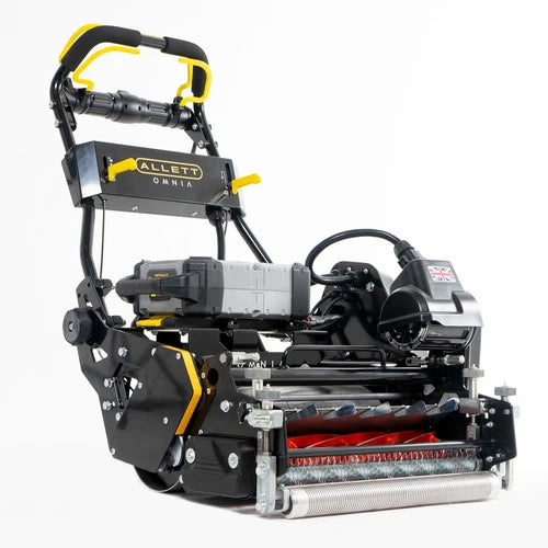Allett Omnia 22 Lawn Mower on Plain white background
