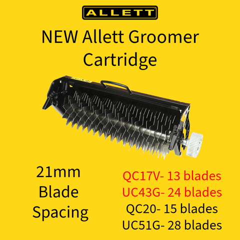 ALLETT UC43G- 17'' Groomer Cartridge