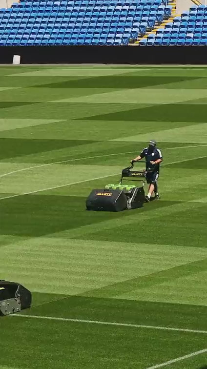 Video Demonstration of Allett Mowers being used across different sport pitches and gardens