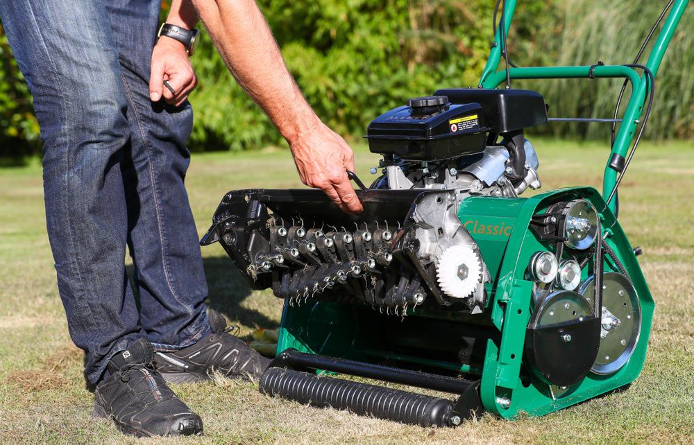 Allett classic 17l petrol shop cylinder mower