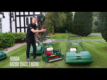 Load and play video in Gallery viewer, Allett Buckingham 24H Petrol Cylinder Mower
