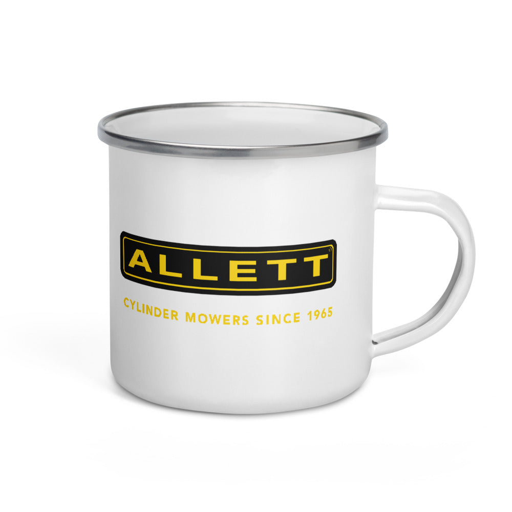 Allett Pro Cylinder Mowers Since 1965 Enamel Mug