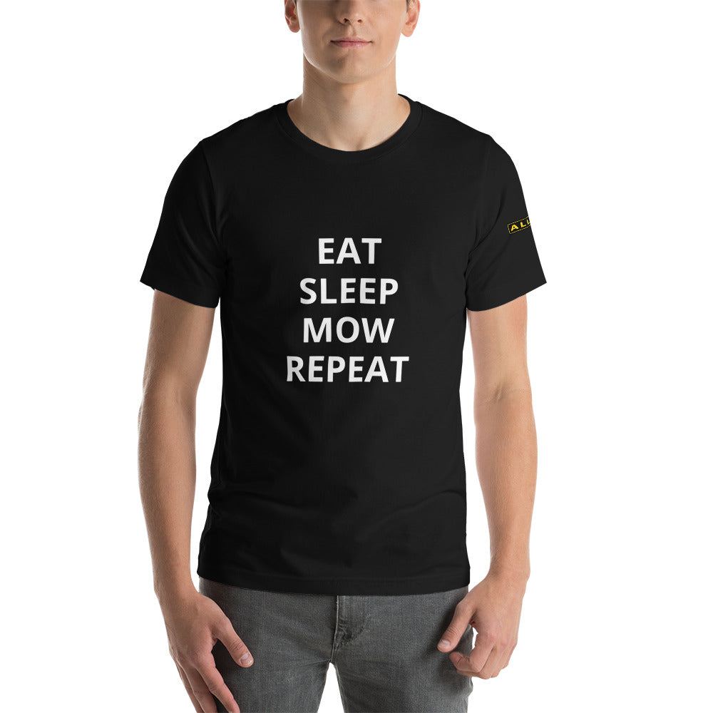 Allett 'Eat Sleep Mow Repeat' T-shirt